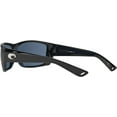 thumbnail image 4 of Costa Del Mar Men's Cat Cay Rectangular Polarized Sunglasses, Matte Black Frame, 61mm Gray Blue Mirrored 580P Lens, 4 of 5