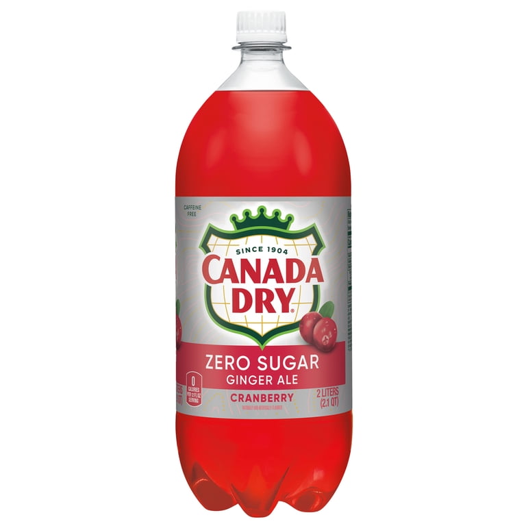 Canada Dry Caffeine Free Zero Sugar Cranberry and Ginger Ale Soda