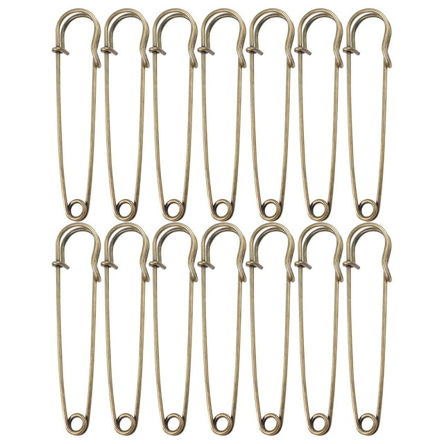 Lot de 15 Pinces à Papier Bronze Qualité pour Organiser les Documents 1.5 Pouces Finition Lisse