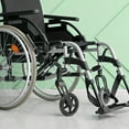 thumbnail image 3 of HAMPPLIES Paire de Roulements de Roues de Fauteuil Roulant Remplacement Plastique Noir pour Utilisateurs Handicapés, 3 of 5