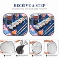 thumbnail image 6 of Bingfone Colorful Sushi Food Art Windshield Sun Shade 2-Piece Foldable Car Front Window Sunshade for Most Sedans SUV Truck - Large, 6 of 7