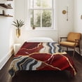 thumbnail image 4 of Red Marble Tapestry for Bedroom Wall Hanging Tapestry, Grey Gold Texture Vintage Farmhouse Art Ceiling Backdrop Tapestries Poster Blanket Wall Decor for Teens Room Living Room Dorm 59" x 79", 4 of 8