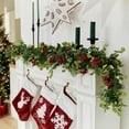 thumbnail image 4 of Artificial flowers,Christmas Tips Artificial Cedar Garland Whimsy Seasonal Artificial Greenery Garland Christmas Decorations Holiday Indoor Outdoor Christmas Decor Winter Garland, 4 of 9