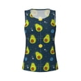 thumbnail image 4 of Haiem Avocado in Space Workout Tank Tops for Women, Athletic Sports Slim-Fit Tank Tops, Compression Sleeveless Dry Fit Shirts,Athletic Shirt-Medium, 4 of 9
