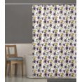 thumbnail image 5 of S4Sassy White Daisy & Clematis Floral Decorative Waterproof Printed Shower Curtain Roller Hooks Drapes-60 x 70 Inch, 5 of 6