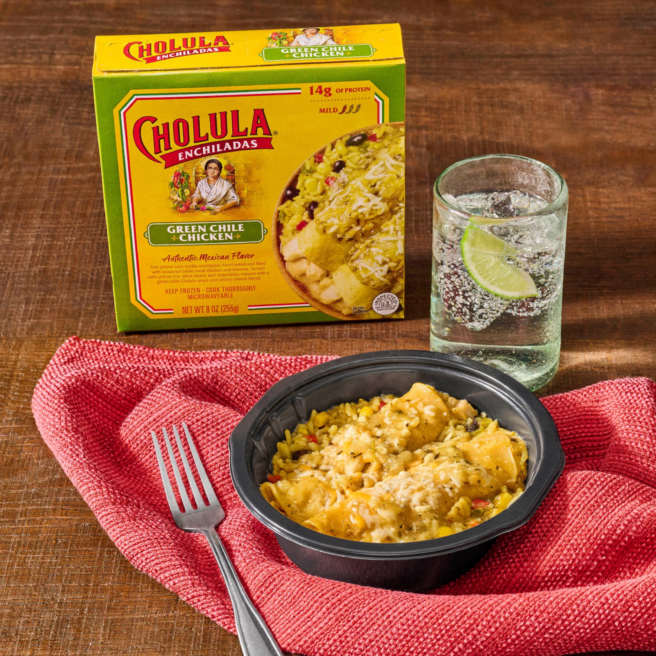 Cholula Green Chile Chicken Enchiladas, 9.0 oz Cup