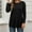 Black, variant on Womens Fall Tunic Tops Long Sleeve Blouse Loose Fit Tshirt