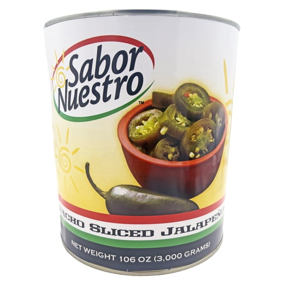 Sabor Nuestro Nacho Sliced Jalapenos | 6.62 lb