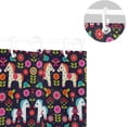 thumbnail image 5 of FREEAMG Folklore Pony Shower Curtain Waterproof Washable Bathroom Shower Curtain Polyester Cloth Fabric Bathroom Decor Set with 12 Hooks, 60x72 inches, 5 of 6