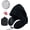 Black, variant on Travel  Pillow with  Hood Rollable Airplant Hooded  Pillow with Memory  Filling and Removable, -Friendly Cover with a Carrying Pouch