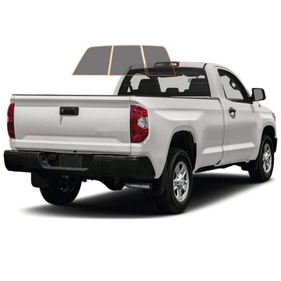 MotoShield Pro Premium Professional 2mil Precut Ceramic Window Tint Film for 2007-2021 Toyota Tundra Standard Cab — (3pc Rear Windshield 15%) + Lifetime Warranty