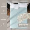 thumbnail image 6 of LammaLoe Extra Deep Pocket King Fitted Sheet Only, Fits 18" to 24" Mattress, Soft Microfiber Fitted Bed Sheet, Aqua, 6 of 7