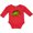 Red, variant on Inktastic Smiling Stegosaurus Boys or Girls Long Sleeve Baby Bodysuit