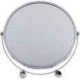 thumbnail image 3 of Free Standing Swivel Magnifying Mirror, Portable Chromed Metal Cosmetic Vanity Mirror With Up To 3x Magnification,double-sided Make Up Mirror, Bathroo, 3 of 5