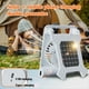 thumbnail image 2 of Ventilador Solar Plegable Portátil con Linterna LED para Camping, Tiendas de Campaña, Pesca, Playa, Coche y Actividades Al Aire Libre en Casa, Color Negro., 2 of 5