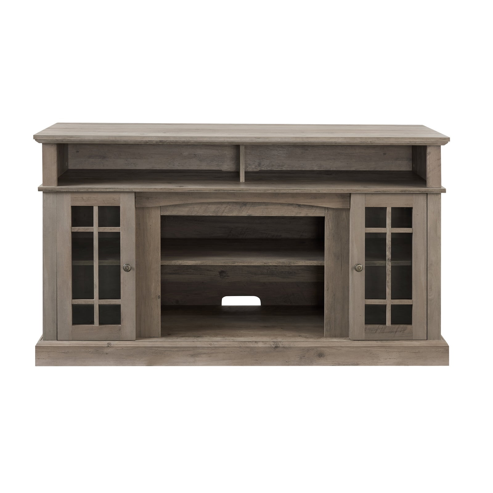 Hommoo Classic TV Media Stand with Storage, Modern Entertainment Center Console Cabinet for TV Up to 65", Gray Wash