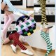 thumbnail image 3 of PARTIDOR moda calcetines largos mujeres muslo alta raya medias 12 colores de punto algodón Casual caliente sobre la rodillapangjing, 3 of 4