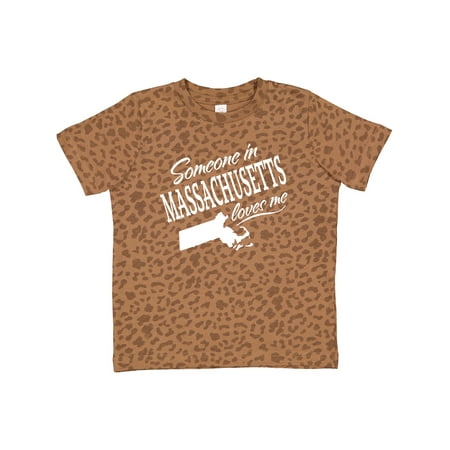 

Inktastic Someone in Massachusetts Loves Me Gift Toddler Boy or Toddler Girl T-Shirt