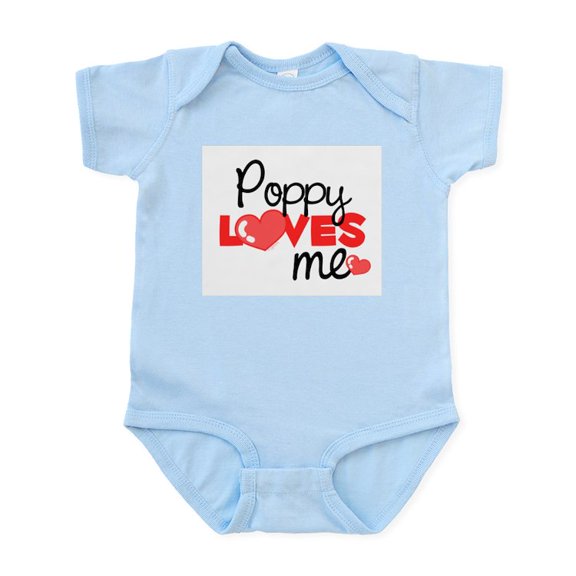 CafePress - Poppy Love Me (Red) Infant Bodysuit - Baby Light Bodysuit, Size Newborn - 24 Months
