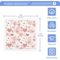 thumbnail image 3 of GZHJMY Valentine's Day Love Wash Cloths 6 Pack - 12 x 12 Inch Super Super Soft Washcloths for Your Face and Body - 100% Cotton Absorbent Baby Face Towel, 3 of 7