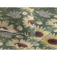 thumbnail image 3 of Ambesonne Sunflowers Quilted Bedspread Set 3 Pcs, Nostalgic Floral Summer, Queen, Pastel Yellow Dark Rust, 3 of 4