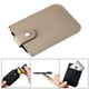 thumbnail image 3 of Cartera delgada minimalista portátil Monedero protector Manga delgada con compartimento Estuche de almacenamiento de regalo Mujeres Hombres , GRIS SM SunniMix Cartera minimalista, 3 of 8