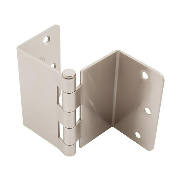 Swing Clear Offset Hinge, 3-1/2 Inches, 1/4" Radius Corner, Fits Doors 1-3/8" to 1-3/4" Thick, 2-Pack, Satin Nickel by Stone Harbor Hardware