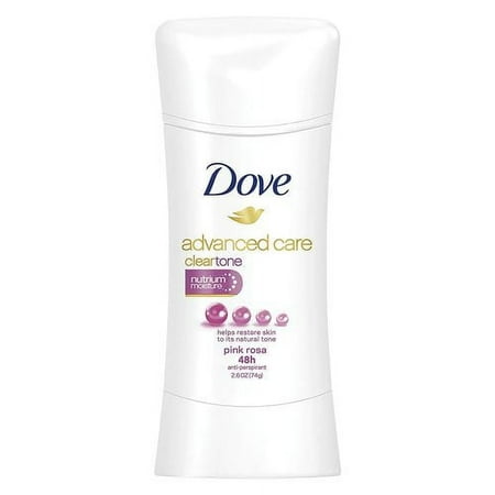 Dove Advanced Care Clear Tone Pink Rosa Anti Perspirant Deodorant, 2.6 Oz