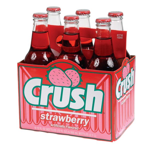 Crush Caffeine Free Strawberry Soda 12 Fl Oz 6 Count Walmart Com