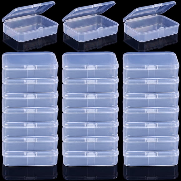 Gansita Clear Plastic Playing Card Boxes Snaps Closed Poker Gaming Playing Card Deck Cases Holder Plastic Storage Box Clear Trading Card Bo