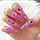 thumbnail image 5 of KAIYANG Decoración de uñas con diamantes de imitación, gemas para uñas, manualidades, maquillaje, disfraces, manicura, decoración, morado, 5 of 5
