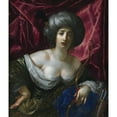 thumbnail image 2 of Cesare Dandini 12x14 Black Ornate Wood Framed Double Matted Museum Art Print Titled: Woman Portrayed as the Goddess Diana (1639), 2 of 5