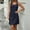 (Fashion 124)Dark Blue, variant on Aimik Women's Sleeveless Cotton Blend Mini Dress Summer U Neck Strap Solid Mini Dress with Pocket Loose Casual Tunic Short Dress