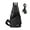 Khaki, variant on LAVA Men's Leather Sling Bag Waterproof One Shoulder Crossbody Bag for Travel Hiking Gym Black