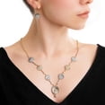 thumbnail image 5 of Set Collar Aretes y Zirconias Ametrinaa Chapa de Oro y Rodio 18k, 5 of 5