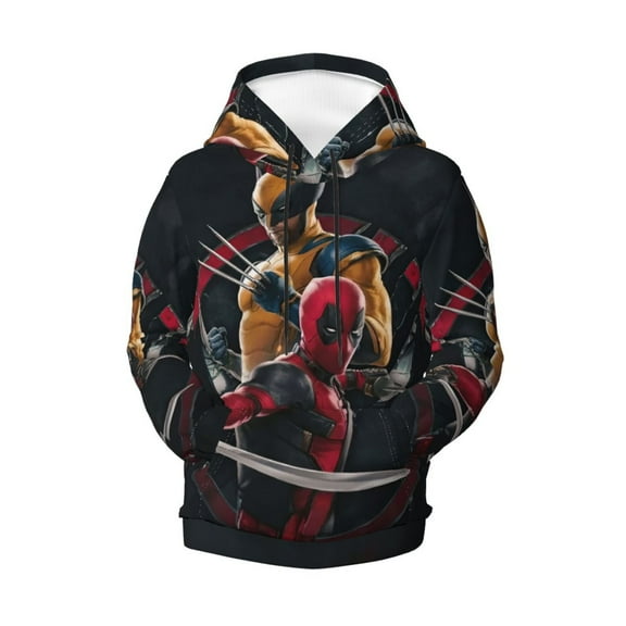 Wolverine Teen Boys Girls Hoodies 3D Printed Hooded Sweatshirts for Kids Long Sleeve Casual Unisex Pullovers with Pockets