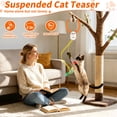 thumbnail image 2 of Lvelia Cat Toys Hanging Door Automatic Cat Toy Interactive Elastic Rope with Flying Bird & Mouse,Cat Catching Game Door Hanger,Self Play Cat Toys,Orange, 2 of 7