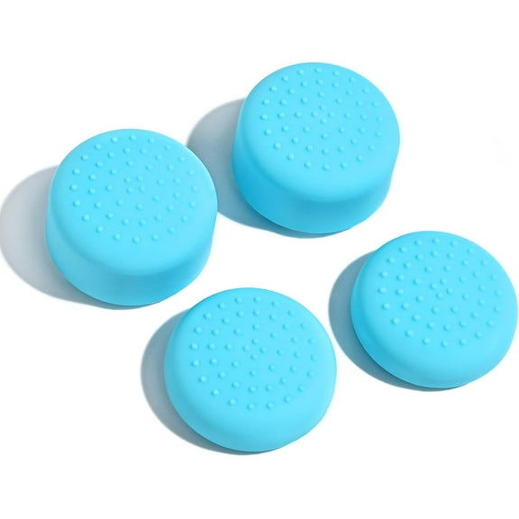 Thumb Grips Designed for Switch 2 2025, Soft Silicone Joycon Analog Controller Protective Anti-Slip Covers 4PCS Button Joy Con Joystick Caps, Ergonomic Design,Two Size - Blue