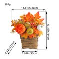 thumbnail image 4 of Cesta floral de otoño Guirnalda Hoja de arce Puerta Colgante Decoración Día de Acción de Gracias Decoración, 4 of 8