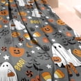 thumbnail image 3 of Halloween Cute Ghosts with Boo Blanket,Comfortable Soft Lamb Wool Throw Blanket,All Season,Warm Lightweight Blankets for Sofa Bed Couch Living Room Chair,40"x50", 3 of 4