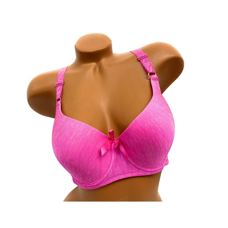 Women Bras 6 Pack of T-shirt Bra B Cup C Cup D Cup DD Cup DDD Cup Size 40DD  (S8236) 