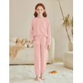thumbnail image 4 of Arshiner Girls 2 Piece Outfits Casual Clothing Sets Long Sleeve Pullover Sweatshirts and Sweatpants with Pockets, 4 of 6