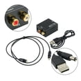 thumbnail image 3 of Ruiboury L/R Audio Adapter with Charging Cable Transmission Optical Adapters Aluminum USB Amplifier for Coffee Company Using Supplies Adaptor+USB+Bag, 3 of 8