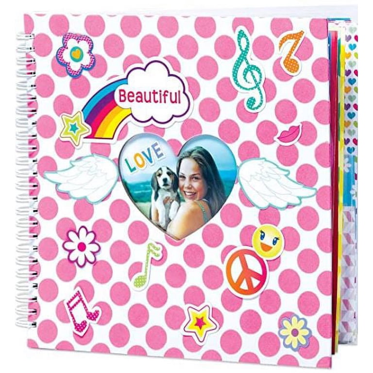 Creativity For Kids It's My Life Scrapbook Kit - Complete DIY Craft Kit With 9" Scrapbook, Stickers, Tools