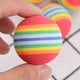 thumbnail image 3 of 10 pelotas de esponja de colores arcoíris para practicar en interiores (color aleatorio), 3 of 4
