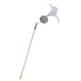 thumbnail image 1 of Cat Teaser Toy Star Rattan Ball Bell Faux Feather Cat Wand Interactive Cat Toy, 1 of 10