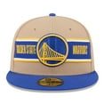 thumbnail image 2 of Men's New Era Tan/Royal Golden State Warriors 2024 NBA Draft 59FIFTY Fitted Hat, 2 of 6