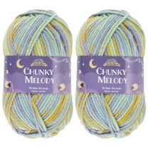 JubileeYarn Chunky Melody Yarn - 100g/Skein Bulky Wool Blend - Galapagos - 2 Skeins