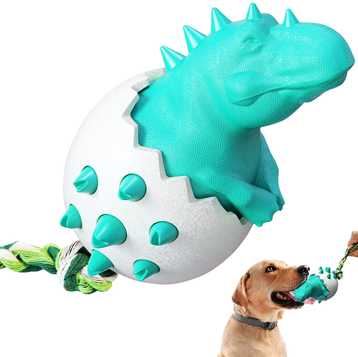 tough dog toys dinosaur