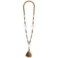 thumbnail image 5 of GENEMA Bohemian Handmade Long Sweater Chain Tassel Necklace Wood Bead Turquoise Jewelry, 5 of 18